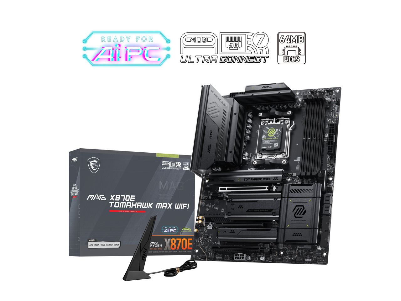 X870E Atx Motherboard - Papan Induk MSI MAG X870E TOMAHAWK