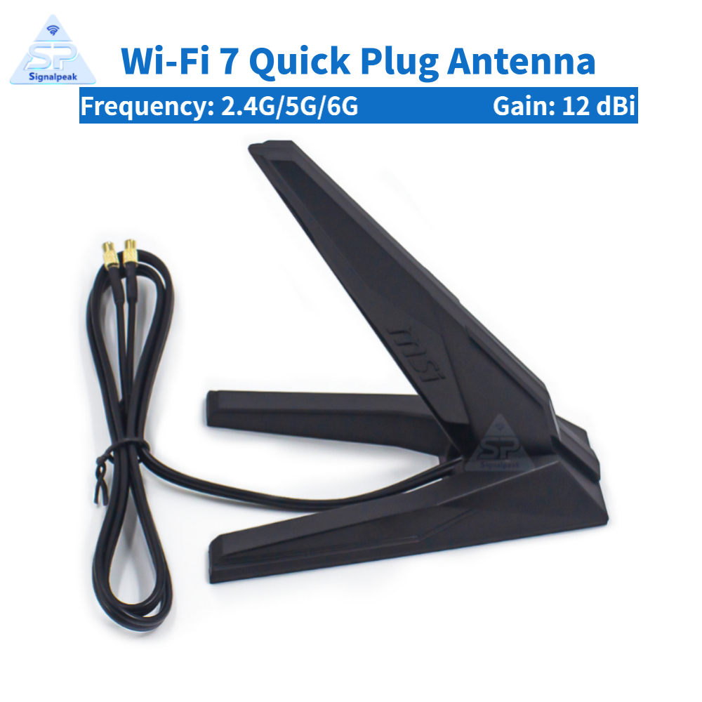 Z890 Wi-Fi 7 Motherboard - Antena Tri-Band Wi-Fi 7 asli 6GHz